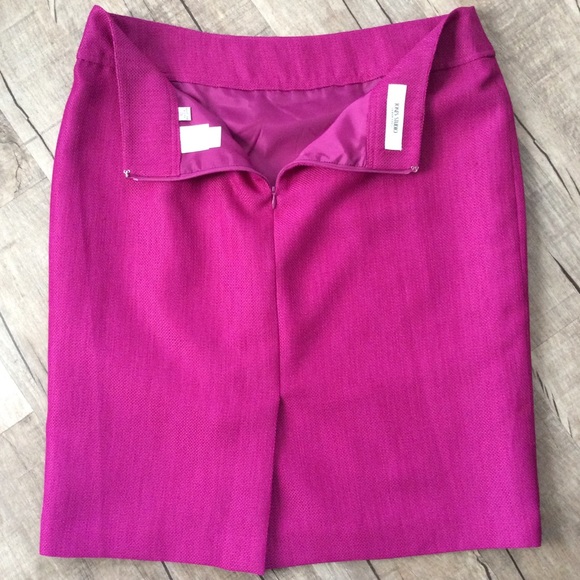 Jones Studio Separates Sz 10 Lined fuschia Skirt - Picture 4 of 8
